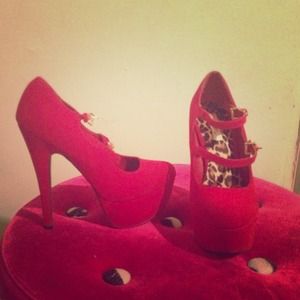 Red high heels
