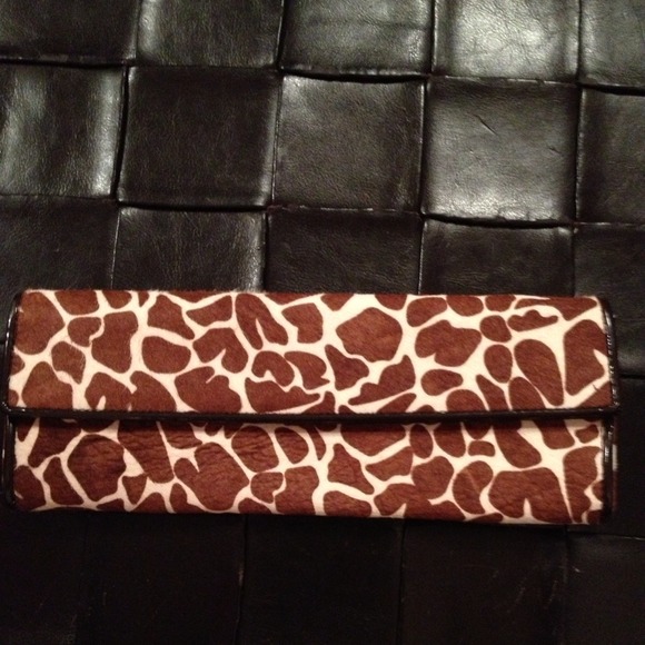 *Reduced* Brown & Cream Pony Hair Clutch