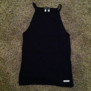 Black Bebe halter top