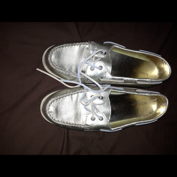Metallic merona boat shoes