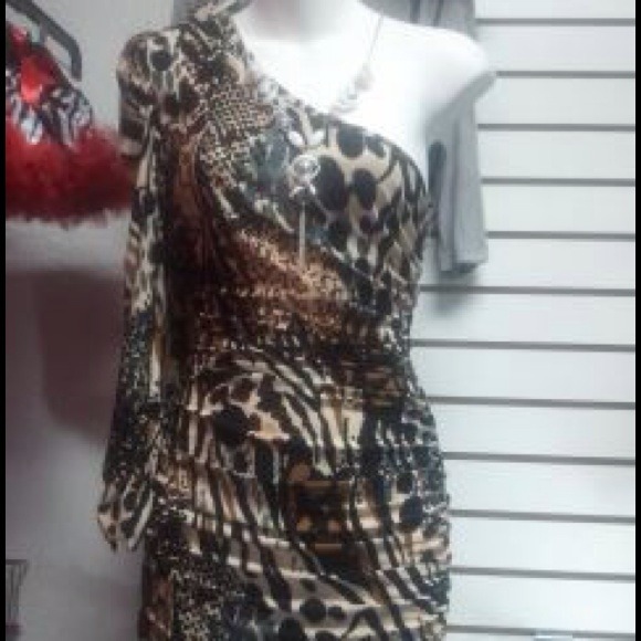 Super cute sexy animal printed dress