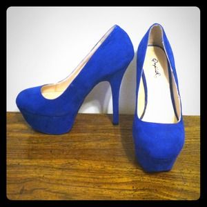 Cobalt blue heels