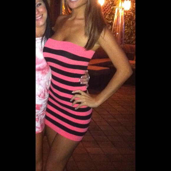 Pink & Black BEBE dress