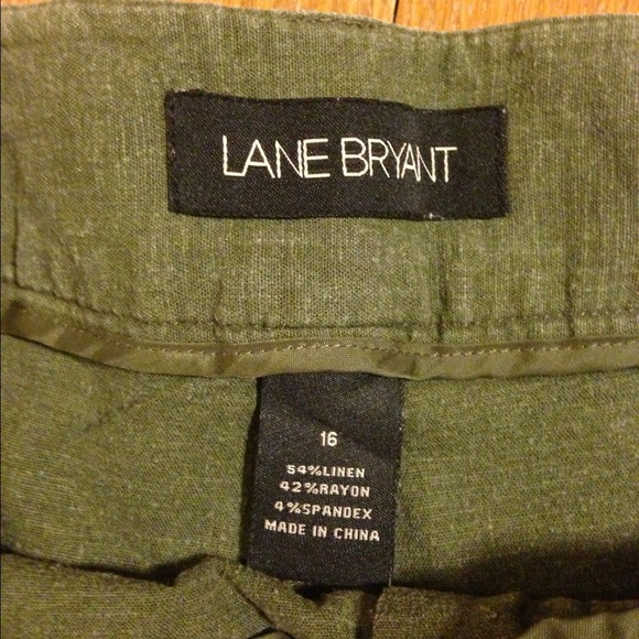 Olive Lane Bryant linen capris sz 16 - Picture 2 of 4
