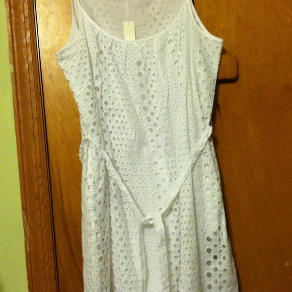 talbots white eyelet dress
