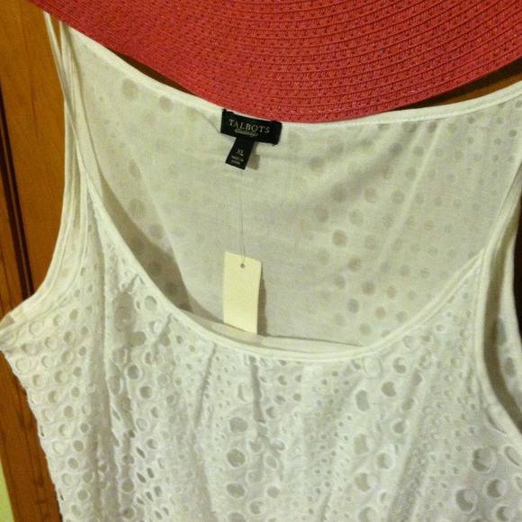 talbots white eyelet dress