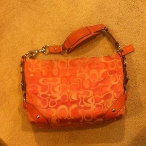 Pink coach purse