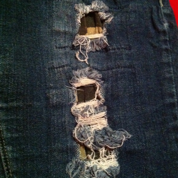 SOLD Red Rivet Jeans - Picture 2 of 4