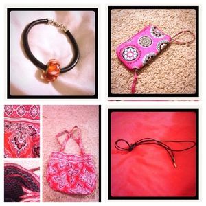 BUNDLE-Pandora bracelet,necklace,Vera bag&wristlet