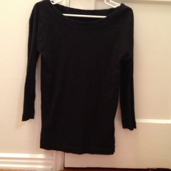 Sold -- J. Crew black boat neck T-shirt
