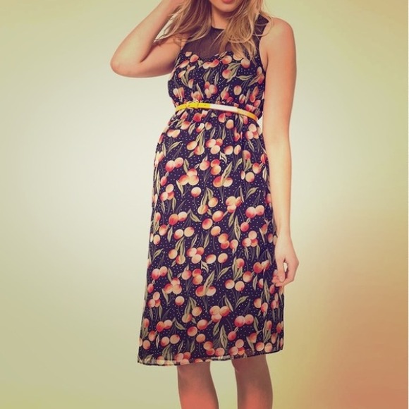 ASOS Dresses & Skirts - NWT Asos Peach Print Maternity Dress Size 8