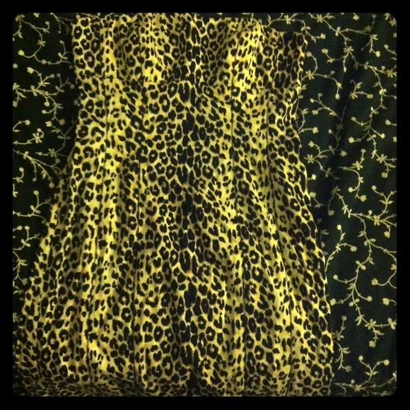 Leopard cocktail dress