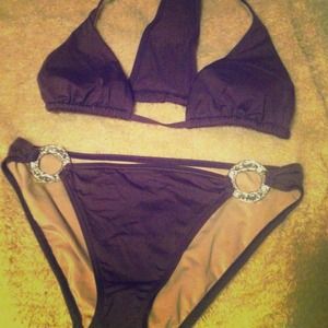 VS plum bathing suit, sz Med