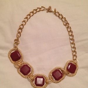 Fabulous red and gold necklace
