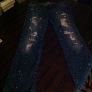 Decree paint spotted jeans