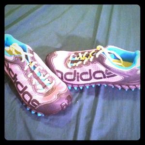 Adidas running shoes.