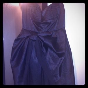 ***Black strapless dress***