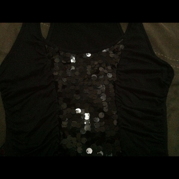 Sequined Racer Back Top - Picture 2 of 2