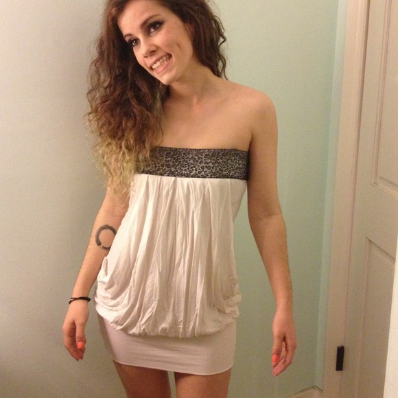 🚫Bundled🚫Strapless white party dress
