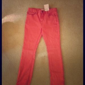 Coral free people pants