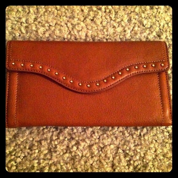 Michael Kors Cognac Studded Wallet