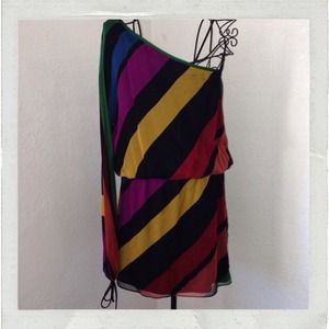 'Arden B' one-shoulder silk dress 'Arden B' one-shoulder silk dress