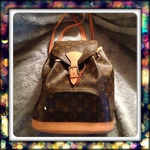 Authentic Louis Vuitton Montsouris MM Backpack