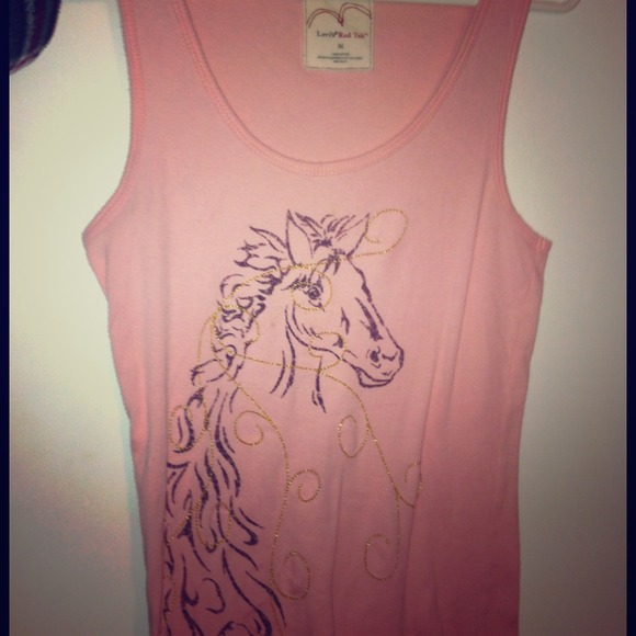 Cowgirl levi horse tank top