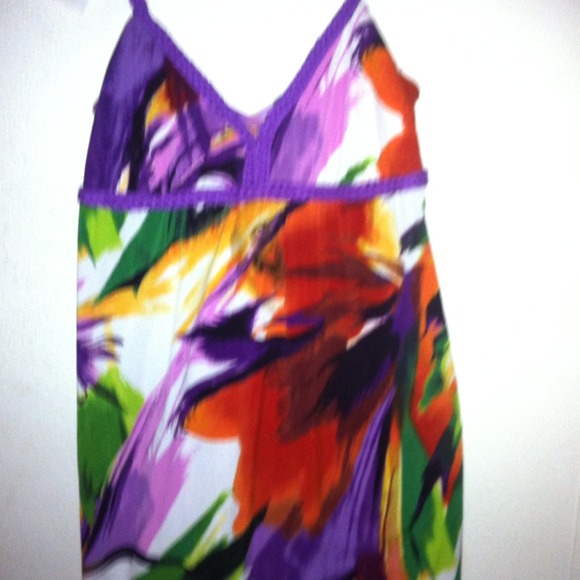 Spegetti  strap multicolored dress