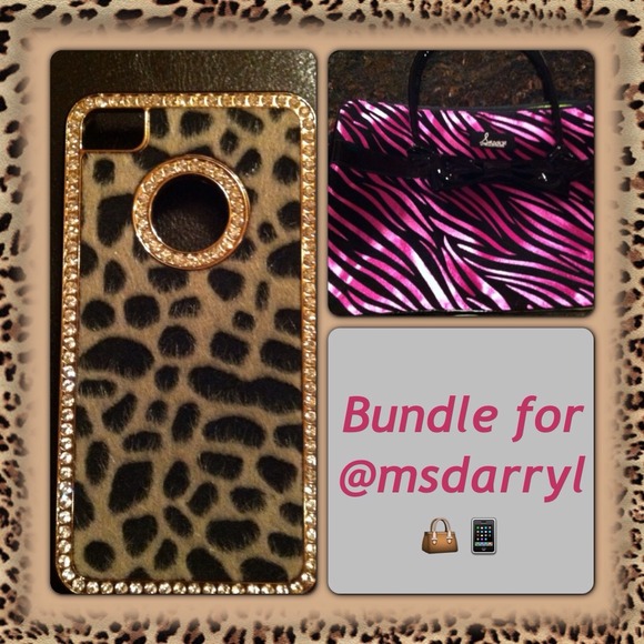 SOLD🚫iPhone 4/4s Case/zebra Handbag