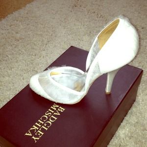 SALE!!!!Wedding shoes. Size 7.5 with 3 inch heels.