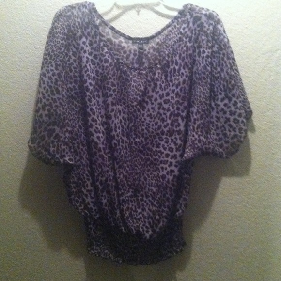 Chiffon Leopard Print top
