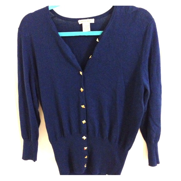 ✨ Brand New ✨ Retro style Dark blue cardigan