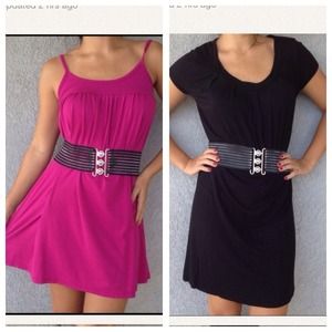 💢Reserved💢 Bundled pink & black dresses