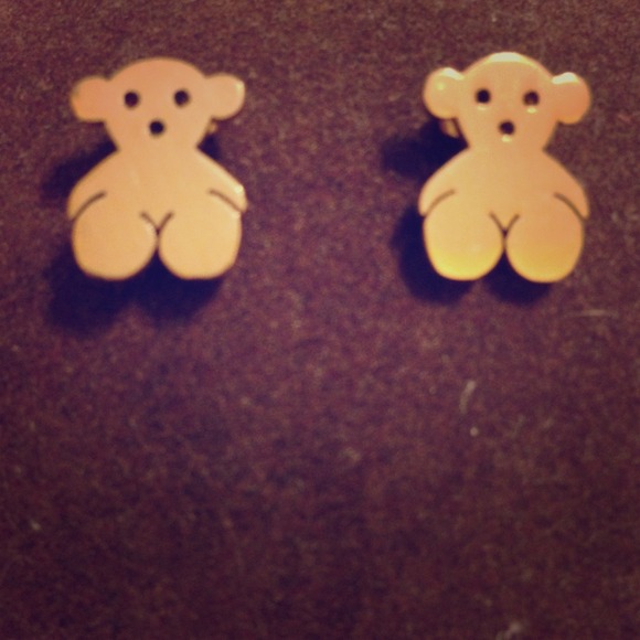 Tous Rose Gold Earrings Stainless Steel