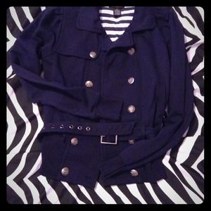 RESERVED Navy jacket with belt