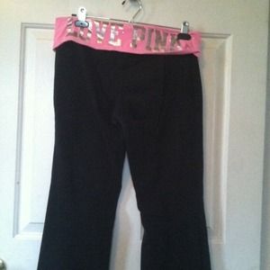 Pink yoga pants