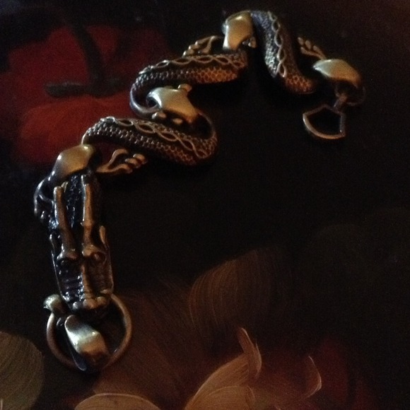 Vintage looking dragon bracelet