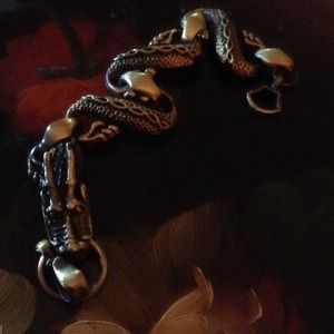 Vintage looking dragon bracelet