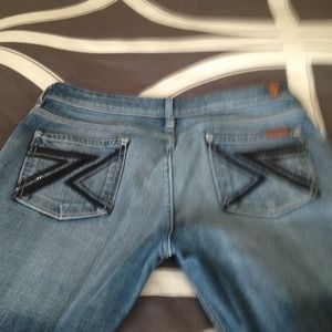 7 for all mankind straight leg jeans