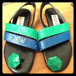 Massimo Scolaro Color Block Sandals