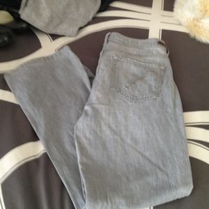 Grey boot leg jeans