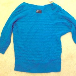 American Eagle cross knit sweater