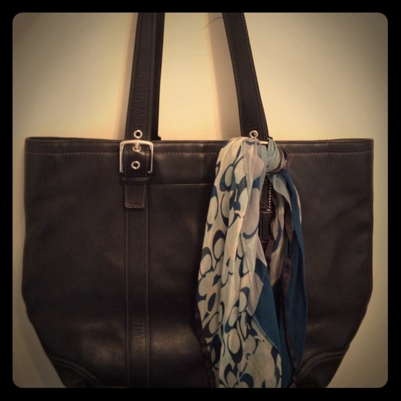 Coach Leather shoulder tote bag