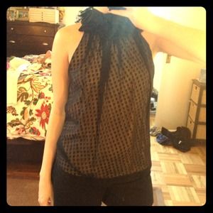 Milly black halter top