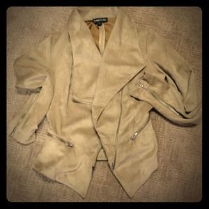 Tan suede jacket and tank bundle