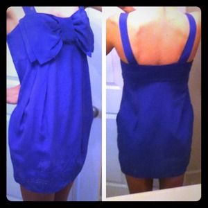 Bright Blue Double Strap Dress