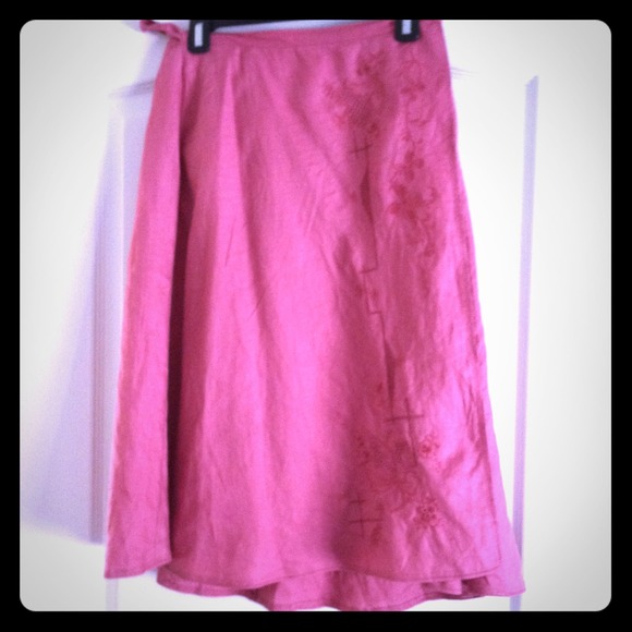 Sold in bundle JCrew linen wrap skirt
