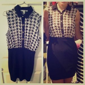 Houndstooth Dress