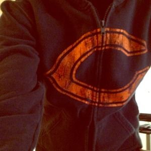 Chicago Bears Womens full zip hoodie